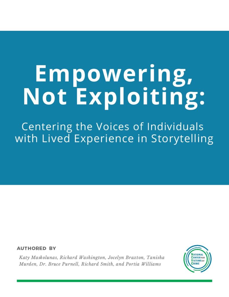 thumbnail of Empowering,  Not Exploiting: Centering the Voices of Individuals  with Lived Experience in Storytelling
